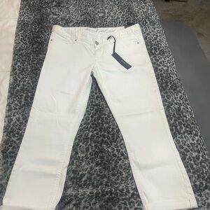 Express White Ankle Pants